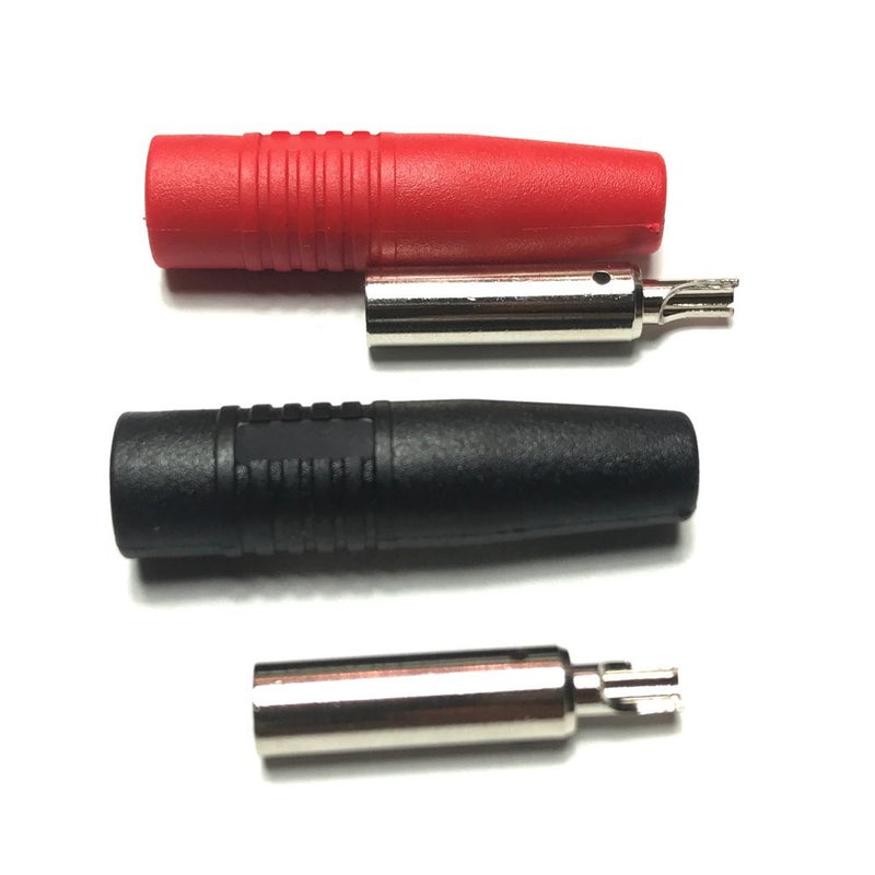 CESS Insulated Female 4mm Banana Plugs Jack Socket Adapter Solder Type for Non-Insulated Male Banana Plug Cable Connector, Black and Red, 2 Pairs - Image 5